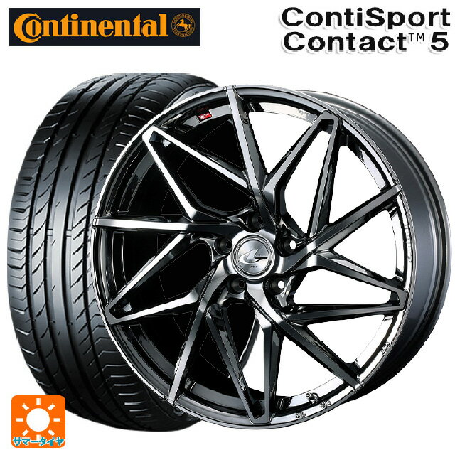 【6/22 20時〜 全品P5倍＆クーポン】225/40R19 89Y コンチネンタル コンチスポーツコンタクト 5 正規品 ウェッズ レオニス IT BMCMC 19-8J 国産車用 サマータイヤホイール4本セット