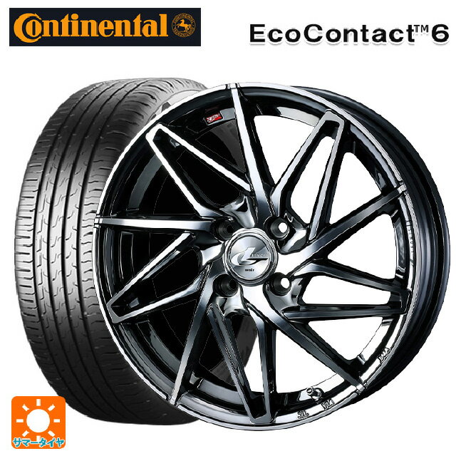 【6/22 20時〜 全品P5倍＆クーポン】185/55R16 87H XL コンチネンタル エココンタクト 6 正規品 ウェッズ レオニス IT BMCMC 16-6J 国産車用 サマータイヤホイール4本セット