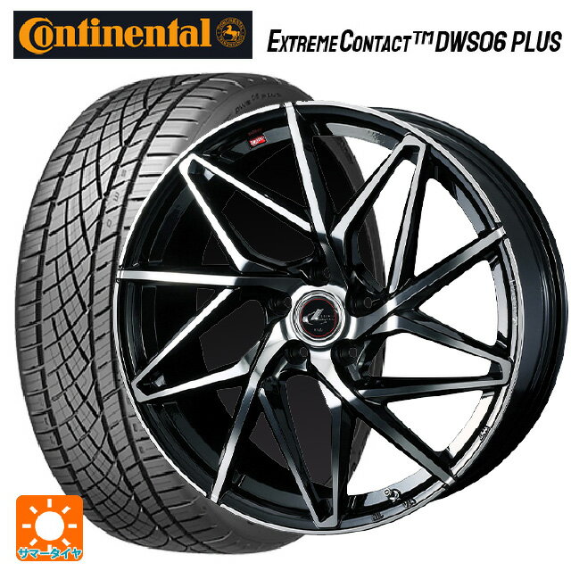 【6/22 20時〜 全品P5倍＆クーポン】225/40R19 93Y XL コンチネンタル エクストリームコンタクト DWS06プラス 正規品 # ウェッズ レオニス IT PBMC 19-8J 国産車用 サマータイヤホイール4本セット