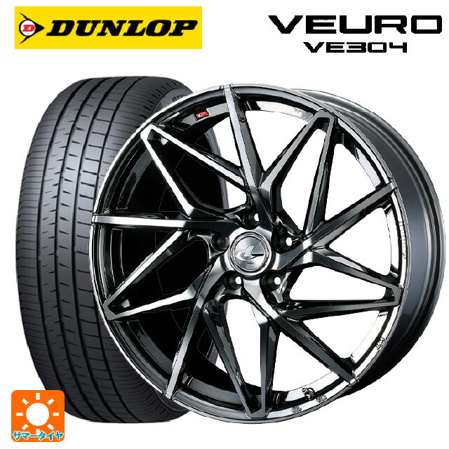 スバル レヴォーグ(VN系)用 225/45R18 95W XL ダンロップ ビューロ VE304 レオニス IT BMCMC 新品サマータイヤホイール 4本セット