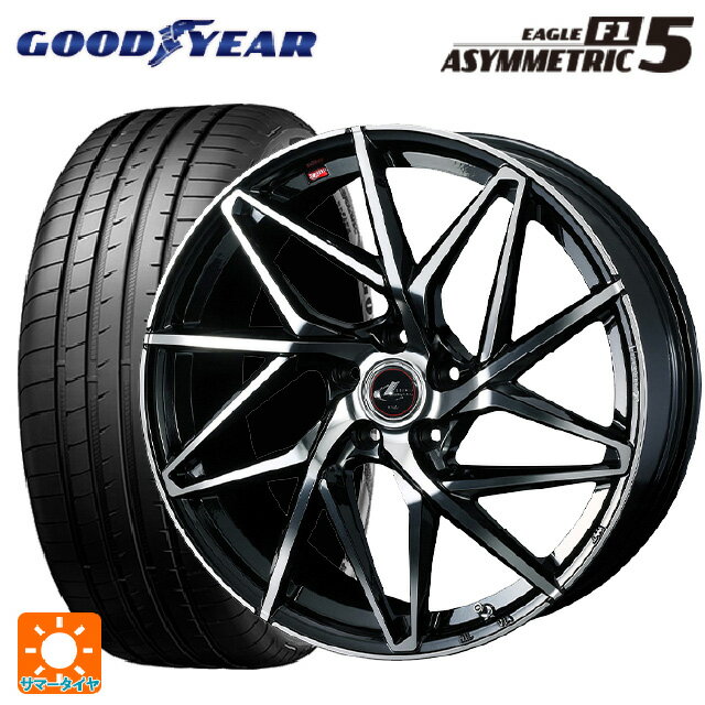 スバル レヴォーグ(VN系)用 225/40R19 93Y XL グッドイヤー イーグル F1 アシメトリック5 レオニス IT PBMC 新品サマータイヤホイール 4本セット