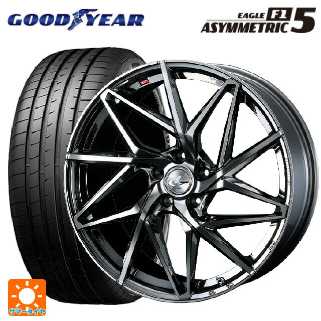 【6/22 20時〜 全品P5倍＆クーポン】225/40R19 93Y XL グッドイヤー イーグル F1 アシメトリック5 ウェッズ レオニス IT BMCMC 19-8J 国産車用 サマータイヤホイール4本セット