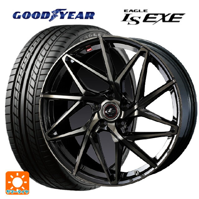 ホンダ ZR-V(RZ4)用 215/55R17 94V グッドイヤー イーグル LS EXE # レオニス IT PBMC/TI 新品サマータイヤホイール 4本セット