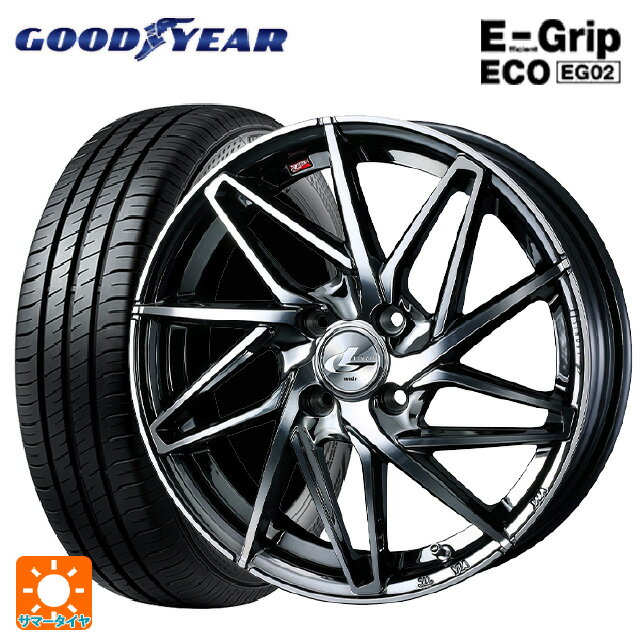 185/55R16 83V グッドイヤー エフィシェントグリップ エコ EG02 ウェッズ レオニス IT BMCMC 16-6J 国産車用 サマータイヤホイール4本セット