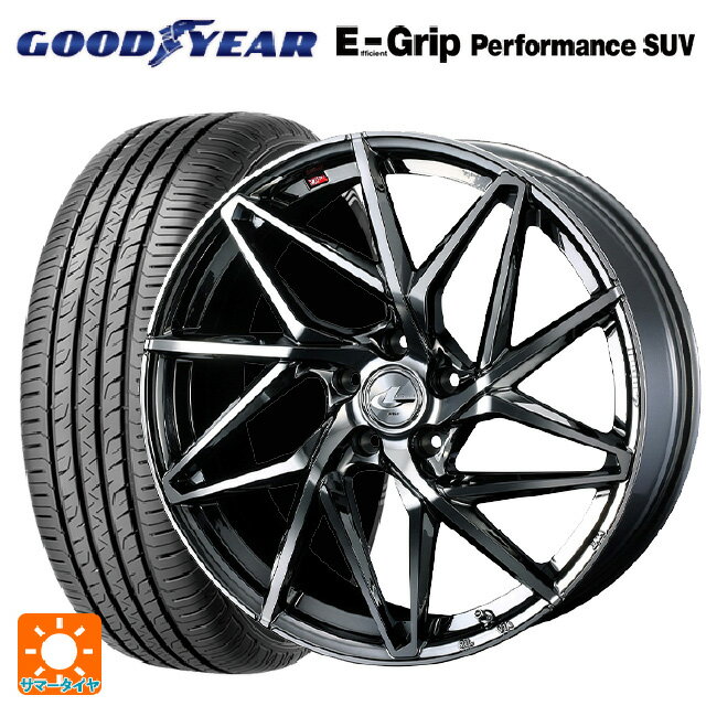 スバル レヴォーグ(VN系)用 225/45R18 95W XL グッドイヤー エフィシェントグリップ パフォーマンスSUV レオニス IT BMCMC 新品サマータイヤホイール 4本セット