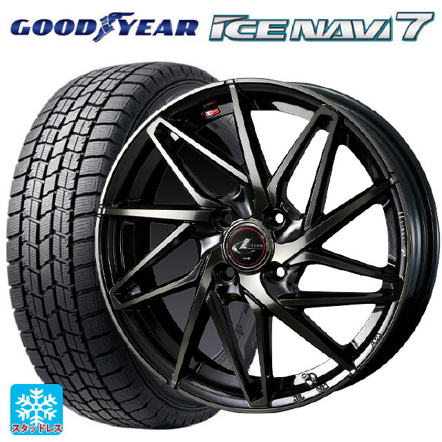 2024年製 165/55R14 72Q グッドイヤー アイスナビ7(数量限定) ウェッズ レオニス IT PBMC/TI 14-4.5J 国産車用 スタッドレスタイヤホイール4本セット