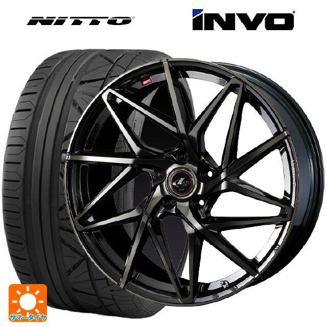 【6/22 20時〜 全品P5倍＆クーポン】245/40R20 99W XL ニットー INVO ウェッズ レオニス IT PBMC/TI 20-8.5J 国産車用 サマータイヤホイール4本セット