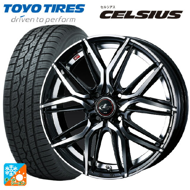 【6/22 20時〜 全品P5倍＆クーポン】175/65R14 82T トーヨー セルシアス ウェッズ レオニス LM PBMC 14-5.5J 国産車用 オールシーズンタイヤホイール4本セット