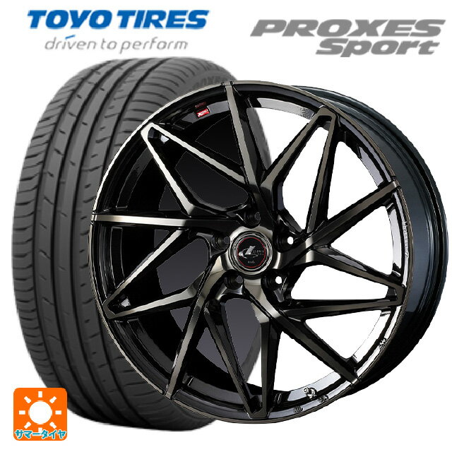 【最大3万円OFFクーポン 5/16 1:59迄】215/45R17 91W トーヨー プロクセス スポーツ ウェッズ レオニス IT PBMC/TI 17-7J 国産車用 サマータイヤホイール4本セット