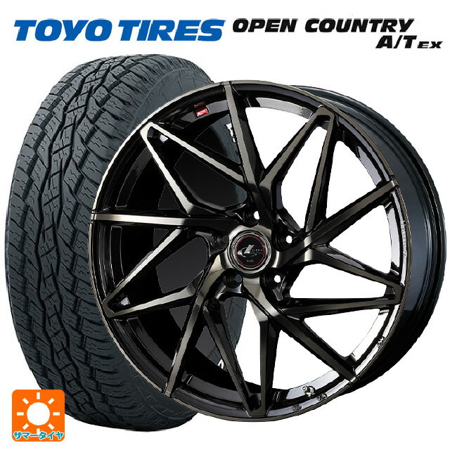 ニッサン エクストレイル(33系)用 235/60R18 103H トーヨー オープンカントリー A/T EX ホワイトレター ＃ レオニス IT PBMC/TI 新品サマータイヤホイール 4本セット