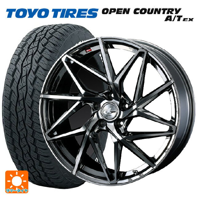 ミツビシ アウトランダー(5LA GNOW)用 235/60R18 103H トーヨー オープンカントリー A/T EX ホワイトレター ＃ レオニス IT BMCMC 新品サマータイヤホイール 4本セット