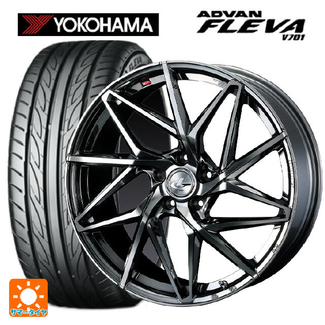 【最大3万円OFFクーポン 5/16 1:59迄】215/45R18 93W XL ヨコハマ アドバン フレバ V701 ウェッズ レオニス IT BMCMC 18-7J 国産車用 サマータイヤホイール4本セット