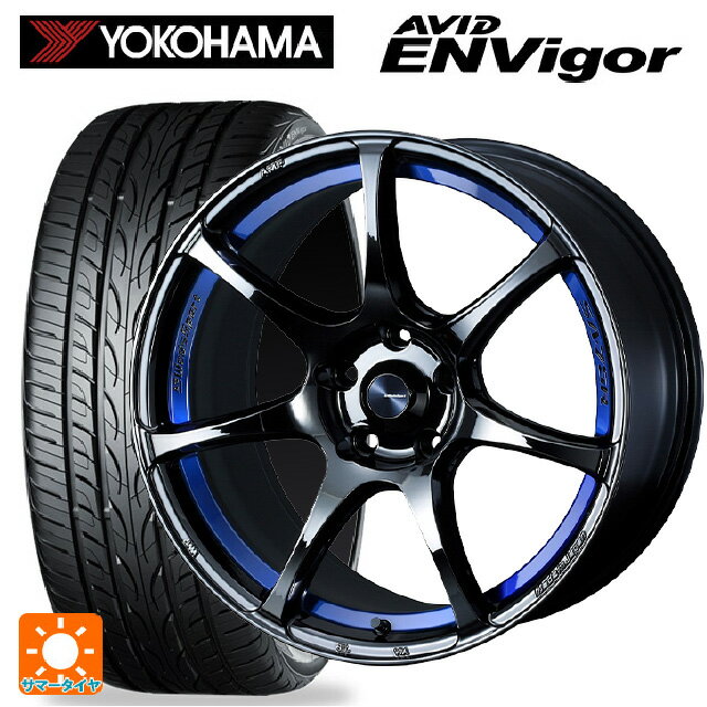 2024年製 215/45R18 93W ヨコハマ エービット エンビガー S321 ウェッズ ウェッズスポーツ SA75R BLC2 18-7.5J 国産車用 サマータイヤホイール4本セット