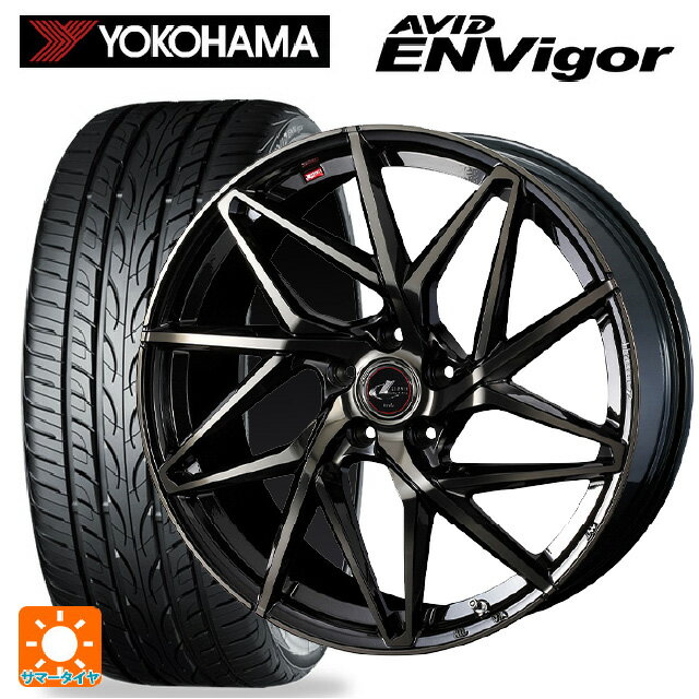 【6/11 1:59迄 全品ポイント5倍】245/35R20 95W XL ヨコハマ エービット エンビガー S321 # ウェッズ レオニス IT PBMC/TI 20-8.5J 国産車用 サマータイヤホイール4本セット