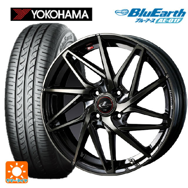 【6/22 20時〜 全品P5倍＆クーポン】175/65R14 82S ヨコハマ ブルーアース AE01F ウェッズ レオニス IT PBMC/TI 14-5.5J 国産車用 サマータイヤホイール4本セット