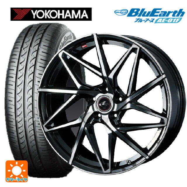 195/65R15 91H ヨコハマ ブルーアース AE01F ウェッズ レオニス IT PBMC 15-6J 国産車用 サマータイヤホイール4本セット