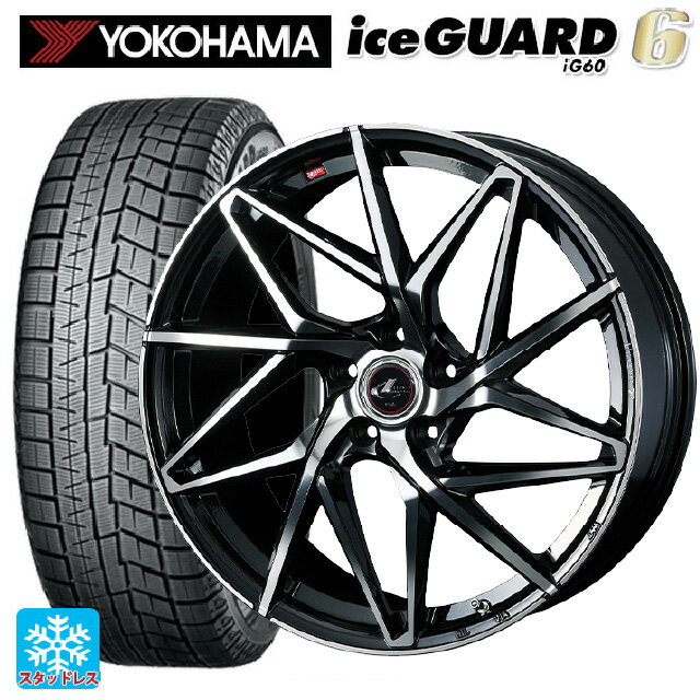 スバル レヴォーグ(VN系)用 215/50R17 91Q ヨコハマ アイスガード6(IG60) # レオニス IT PBMC 新品スタッドレスタイヤホイール 4本セット