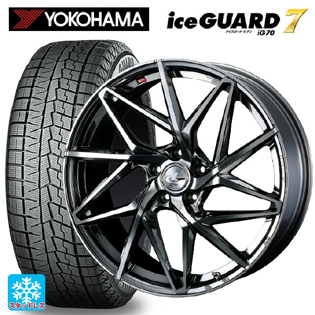 245/50R18 100Q ヨコハマ アイスガード7(IG70) ウェッズ レオニス IT BMCMC 18-8J 国産車用 スタッドレスタイヤホイール4本セット