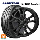 185/55R16 83V グッドイヤー エフィシェントグリップ コンフォート ジャパン三陽 ハイブロック ヴィラス サテンブラック 16-6J 国産車用 サマータイヤホイール4本セット