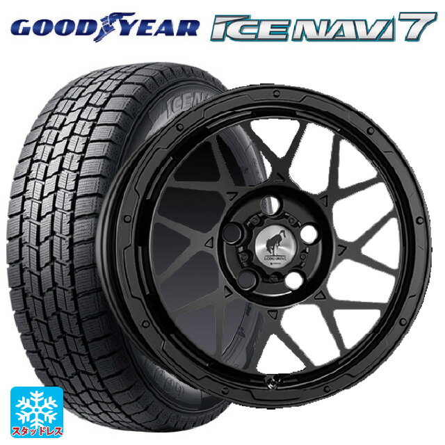 【2/17〜 最大3万円OFFクーポン】215/65R16 98Q グッドイヤー アイスナビ7（限定） スーパースター ロディオドライブ 8Mモノ マットブラック 16-7J 国産車用 スタッドレスタイヤホイール4本セット