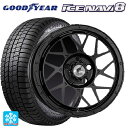 195/55R16 87Q グッドイヤー アイスナビ8 スーパースター ロディオドライブ 8Mモノ マットブラック 16-7J 国産車用 スタッドレスタイヤホイール4本セット 取付店直送可