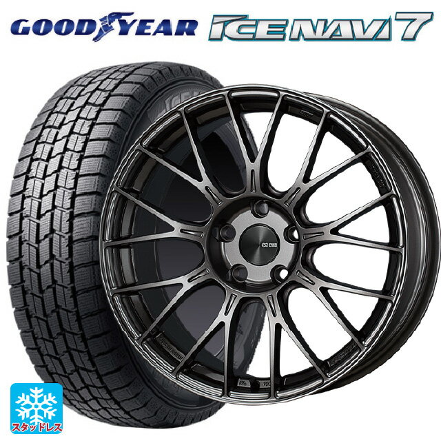 ホンダ ZR-V(RZ4)用 215/55R17 94Q グッドイヤー アイスナビ7(数量限定) # エンケイ パフォーマンスライン PFM1 ダークシルバー 新品スタッドレスタイヤホイール 4本セット
