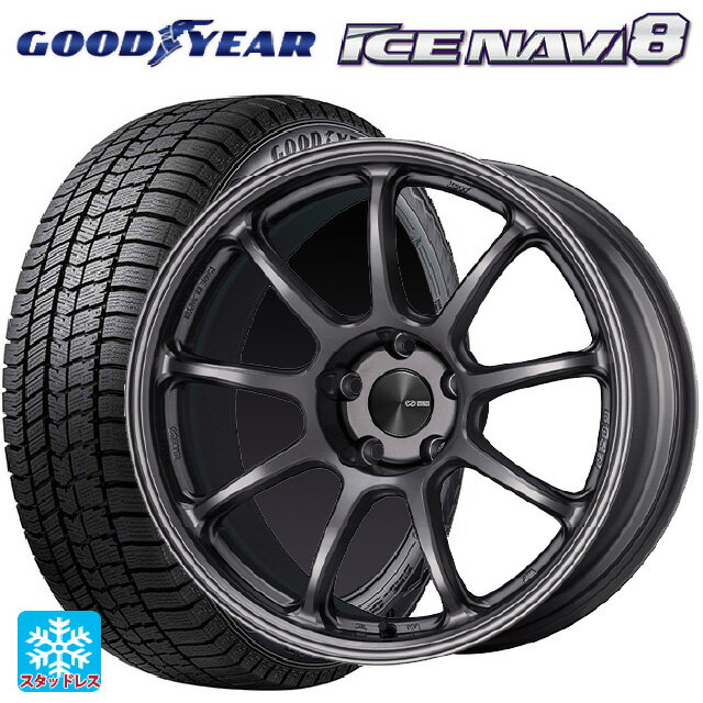 【最大3万円OFFクーポン 5/16 1:59迄】トヨタ アルファード(30系)用 225/60R17 99Q グッドイヤー アイスナビ8 パフォーマンスライン PF09 DS 新品スタッドレスタイヤホイール 4本セット