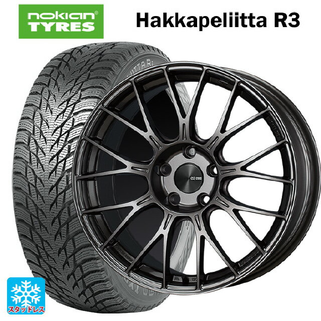 【6/15〜16限定 全品P5倍＆クーポン】2022年製 185/60R15 88R XL ノキアン ハッカペリッタ R3(数量限定) エンケイ パフォーマンスライン PFM1 ダークシルバー 15-5.5J 国産車用 スタッドレスタイヤホイール4本セット