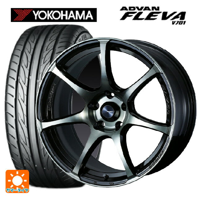 【6/15〜16限定 全品P5倍＆クーポン】165/50R16 75V ヨコハマ アドバン フレバ V701 正規品 ウェッズ ウェッズスポーツ SA75R WBC 16-5J 国産車用 サマータイヤホイール4本セット