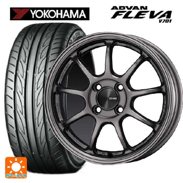 165/55R15 75V ヨコハマ アドバン フレバ V701 正規品 エンケイ パフォーマンスライン PF09 DS 15-5J 国産車用 サマータイヤホイール4本セット