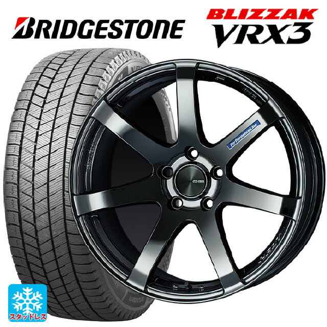 215/45R18 89Q ブリヂストン ブリザック VRX3 正規品 エンケイ パフォーマンスライン PF07 SBK 18-7.5J 国産車用 スタッドレスタイヤホイール4本セット