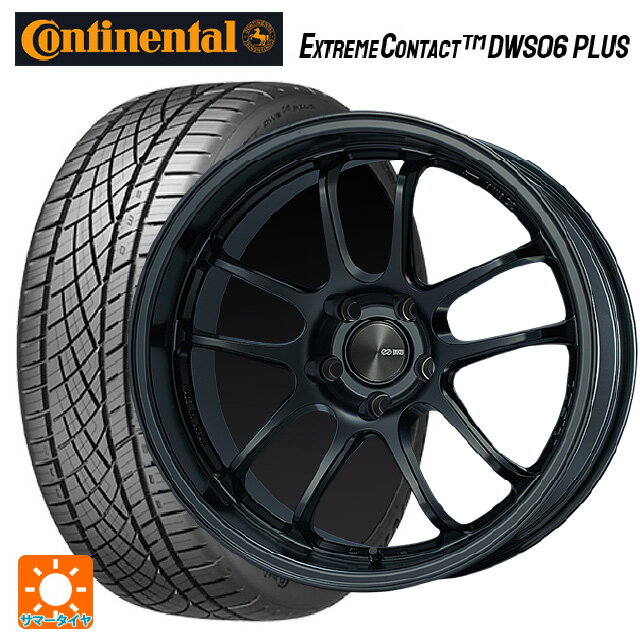 【最大3万円OFFクーポン 5/16 1:59迄】トヨタ GRヤリス(PA系)用 265/35R18 97Y XL コンチネンタル エクストリームコンタクト DWS06プラス 正規品 パフォーマンスライン PF01 EVO マットブラック 新品サマータイヤホイール 4本セット