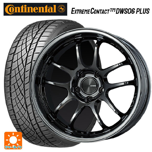 245/45R18 100Y XL コンチネンタル エクストリームコンタクト DWS06プラス 正規品 エンケイ パフォーマンスライン PF01 EVO SBK 18-9J 国産車用 サマータイヤホイール4本セット