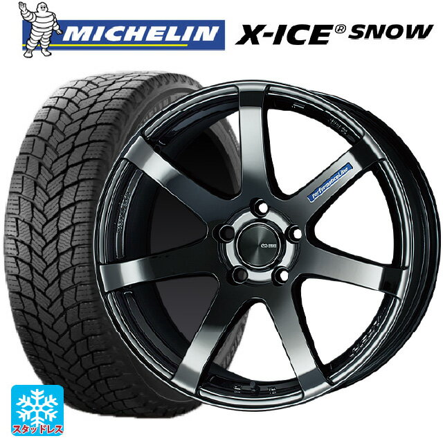 トヨタ プリウス(60系)用 195/50R19 88H ミシュラン 正規品 エックスアイス スノー # エンケイ パフォーマンスライン PF07 SBK 新品スタッドレスタイヤホイール 4本セット