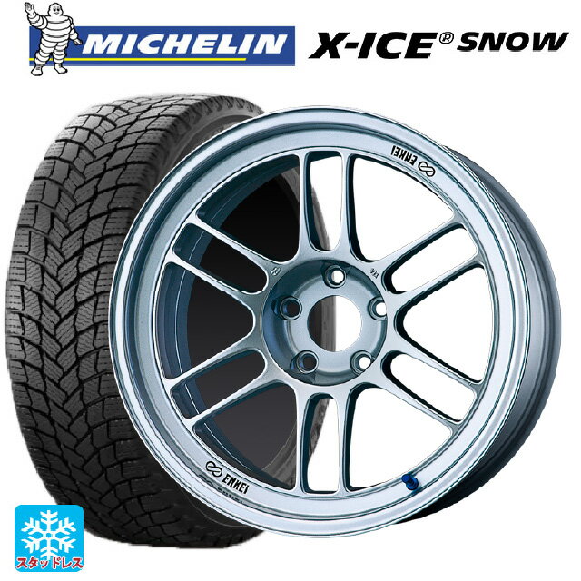 2024年製 215/60R16 99H XL ミシュラン 正規品 エックスアイス スノー # エンケイ レーシング RPF1 シルバー 16-7J 国産車用 スタッドレスタイヤホイール4本セット