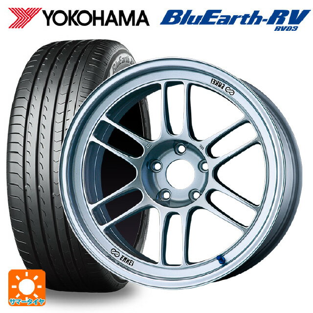 【6/22 20時〜 全品P5倍＆クーポン】205/60R16 96H XL ヨコハマ ブルーアース RV03 # エンケイ レーシング RPF1 シルバー 16-7J 国産車用 サマータイヤホイール4本セット