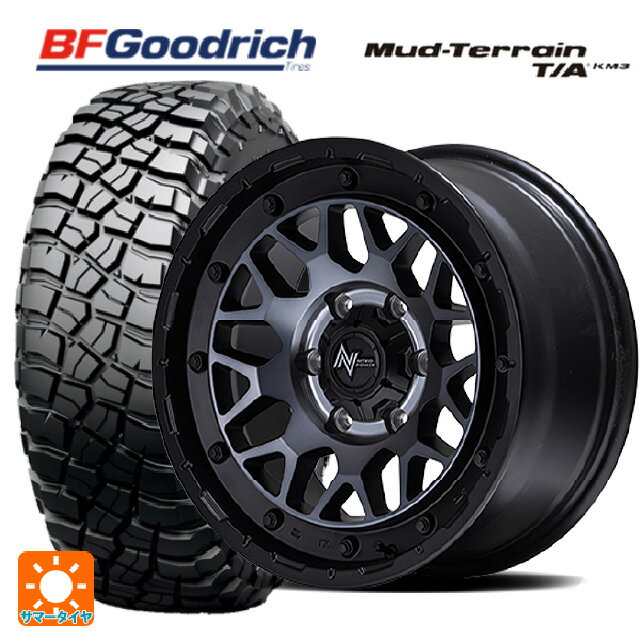 ミツビシ トライトン(GSRグレード)(LC2T)用 265/65R17 120/117Q BFグッドリッチ マッドテレーン TA KM3 ブラックレター 正規品 # エムアイディー ナイトロパワー M29 スティンガー セミグロスブラッククリア 新品サマータイヤホイール 4本セット