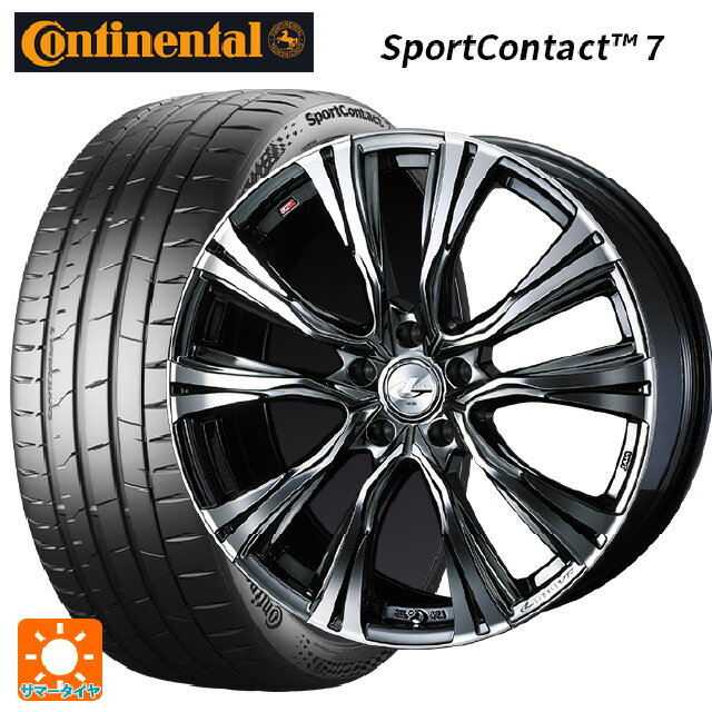 【6/22 20時〜 全品P5倍＆クーポン】225/40R19 93Y XL コンチネンタル スポーツコンタクト 7 正規品 ウェッズ レオニス VR BMCMC 19-8J 国産車用 サマータイヤホイール4本セット