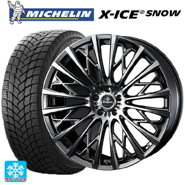 【6/11 1:59迄 全品ポイント5倍】225/55R18 102H XL ミシュラン 正規品 エックスアイス スノー ウェッズ クレンツェ シュリット855エボ SBC/POL 18-7.5J 国産車用 スタッドレスタイヤホイール4本セット
