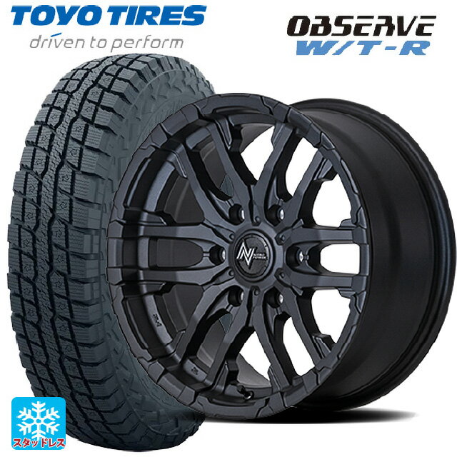 トヨタ ランドクルーザープラド(150系)用 265/70R17 112Q トーヨー オブザーブ W/T-R ナイトロパワー M26 クロスファング ブラストブラック 新品スタッドレスタイヤホイール 4本セット