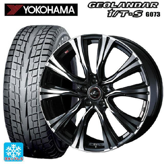 【6/22 20時〜 全品P5倍＆クーポン】215/60R17 96Q ヨコハマ ジオランダー ITS G073 正規品 ウェッズ レオニス VR PBMC 17-7J 国産車用 スタッドレスタイヤホイール4本セット