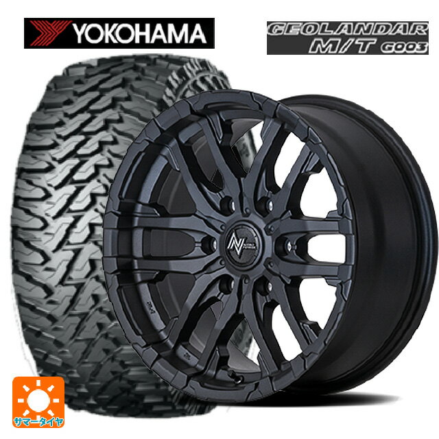 【10/14 20時〜最大3万円OFFクーポン】ミツビシ トライトン(GSRグレード)(LC2T)用 265/65R17 120/117Q ヨコハマ ジオランダー M/T G003 正規品 エムアイディー ナイトロパワー M26 クロスファング ブラストブラック 新品サマータイヤホイール 4本セット
