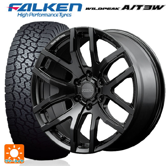 トヨタ ランドクルーザープラド(150系)用 265/65R17 116S ファルケン ワイルドピーク A/T3W チームデイトナ F6ゲイン ブラックエディション BOJ 新品サマータイヤホイール 4本セット