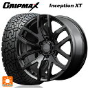 トヨタ ランドクルーザープラド(150系)用 265/65R17 120/117Q グリップマックス インセプション X/T ホワイトレター チームデイトナ F6ゲイン ブラックエディション BOJ 新品サマータイヤホイール 4本セット