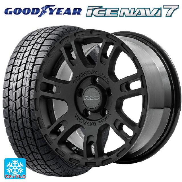 【6/15〜16限定 全品P5倍＆クーポン】195/60R16 89Q グッドイヤー アイスナビ7(数量限定) レイズ チームデイトナ D207 BZZ 16-7J 国産車用 スタッドレスタイヤホイール4本セット