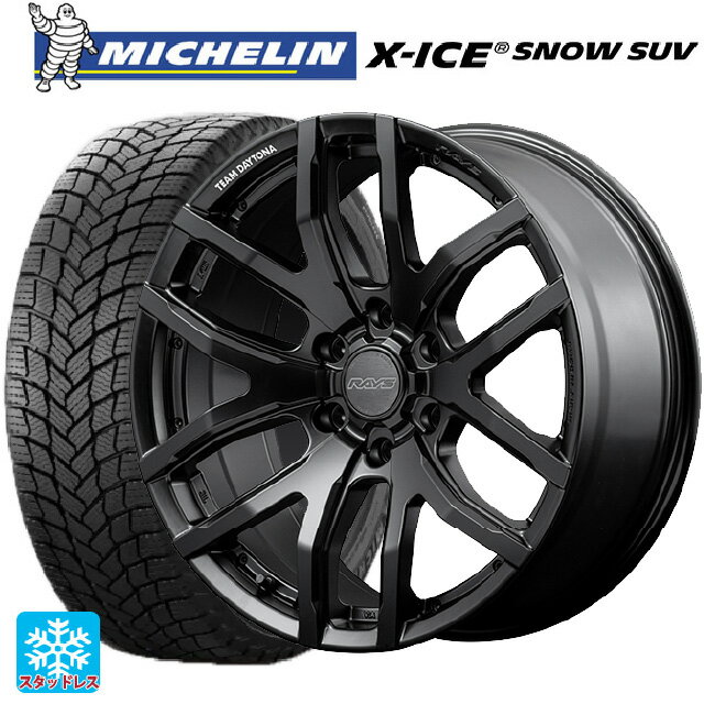 トヨタ ランドクルーザープラド(150系)用 265/65R17 112T ミシュラン 正規品 エックスアイス スノー SUV チームデイトナ F6ゲイン ブラックエディション BOJ 新品スタッドレスタイヤホイール 4本セット