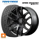 【最大3万円OFFクーポン 4/27 9:59迄】トヨタ ランドクルーザープラド(150系)用 265/65R17 112H トーヨー オープンカントリー ATプラス チームデイトナ F6ゲイン ブラックエディション BOJ 新品サマータイヤホイール 4本セット