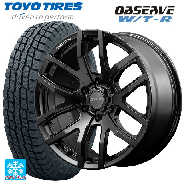 トヨタ ランドクルーザープラド(150系)用 265/70R17 112Q トーヨー オブザーブ W/T-R チームデイトナ F6ゲイン ブラックエディション BOJ 新品スタッドレスタイヤホイール 4本セット