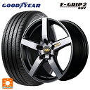 ミツビシ アウトランダー(5LA GNOW)用 235/60R18 107V XL グッドイヤー エフィシェントグリップ 2 SUV RMP 050F ガンメタDC/マットスモーククリア 新品サマータイヤホイール 4本セット