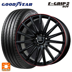 【10/27 10:59迄 全品P5倍&クーポン】メルセデスベンツ GLC SUV(X253)用 235/55R19 105V XL グッドイヤー エフィシェントグリップ 2 SUV ユーロアクシス エアフルト マットブラック/レッドリム 新品サマータイヤホイール 4本セット